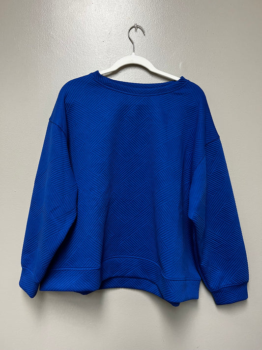 Royal Blue Texture Top