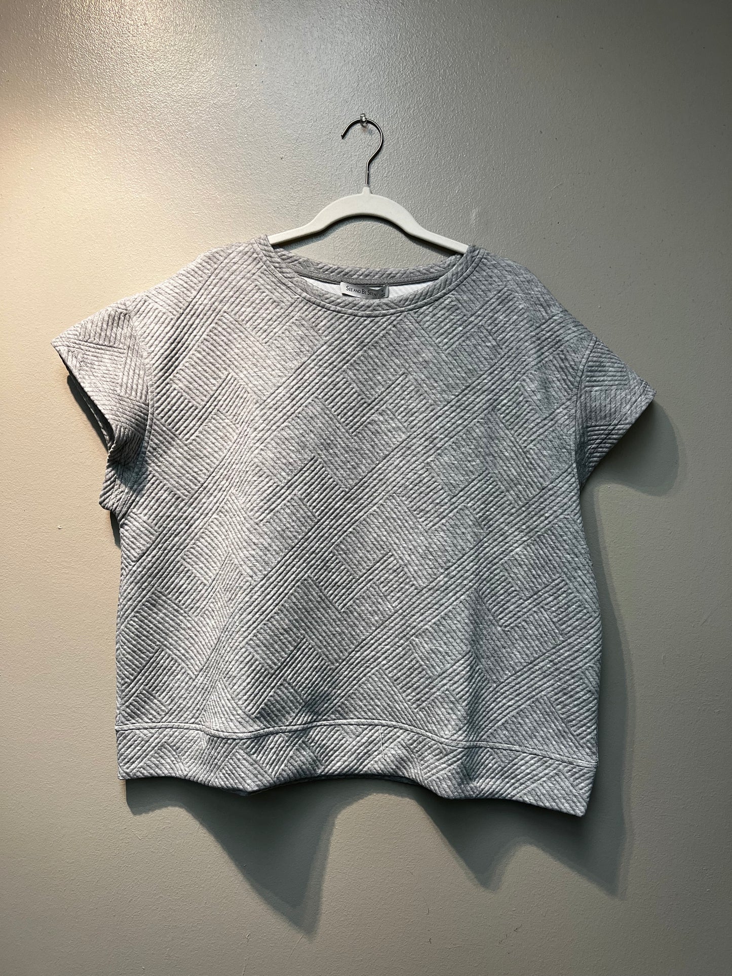 Grey Texture Top