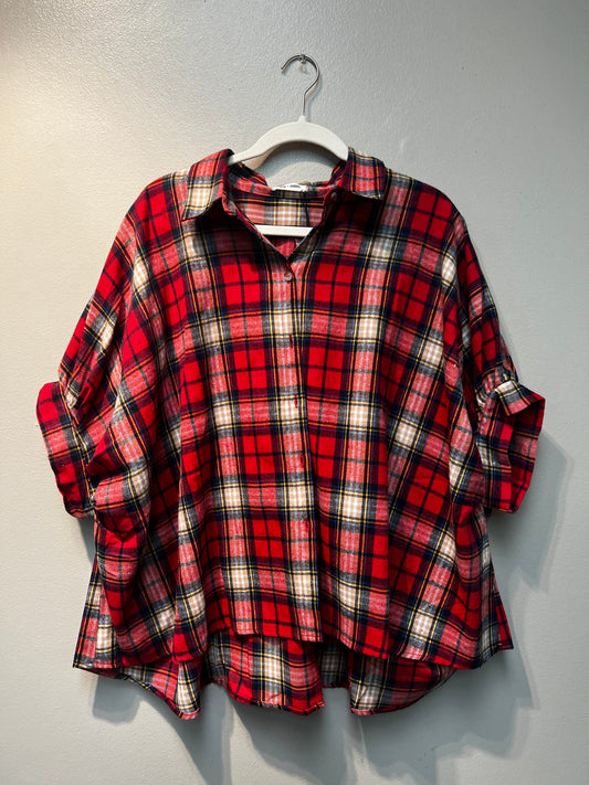 Cowgirl Plaid Button Up